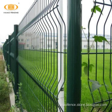green coated wire mesh fence